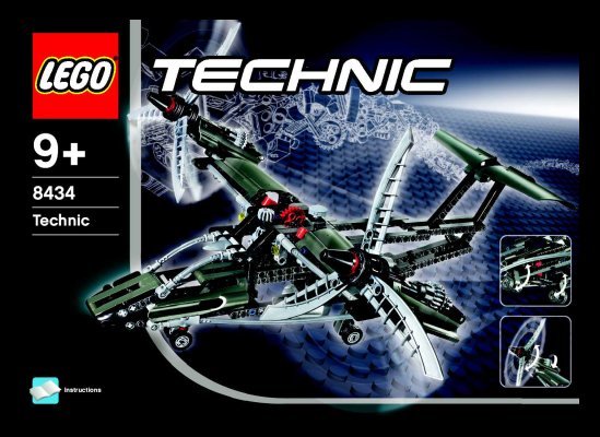 Building Instructions - LEGO - 8434 - Aircraft: Page 1