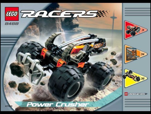 Building Instructions - LEGO - 8468 - Power Crusher: Page 1