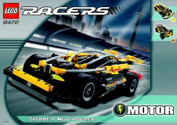 Building Instructions - LEGO - 8472 - Street 'n' Mud Racer: Page 1