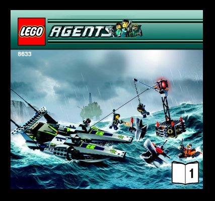 Building Instructions - LEGO - 8633 - Speedboat Rescue: Page 1