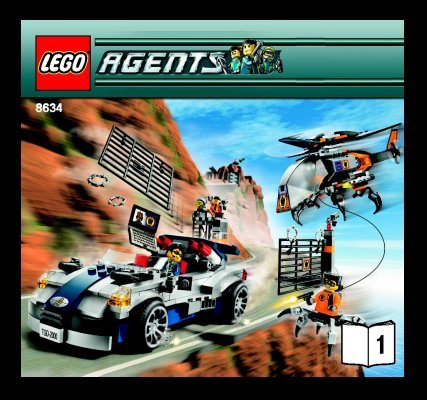 Building Instructions - LEGO - 8634 - Turbocar Chase: Page 1