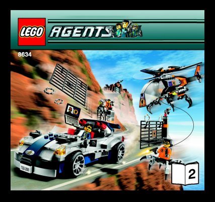 Building Instructions - LEGO - 8634 - Turbocar Chase: Page 1