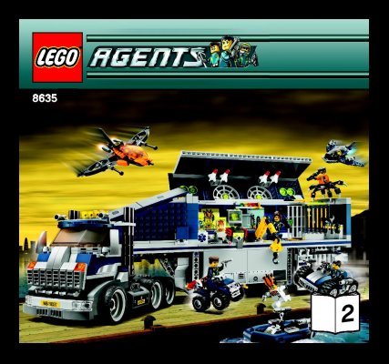 Building Instructions - LEGO - 8635 - Mobile Command Center: Page 1