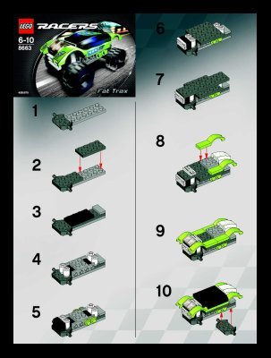 Building Instructions - LEGO - 8663 - Fat Trax: Page 1