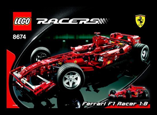 Building Instructions - LEGO - 8674 - Ferrari F1 1:8: Page 1