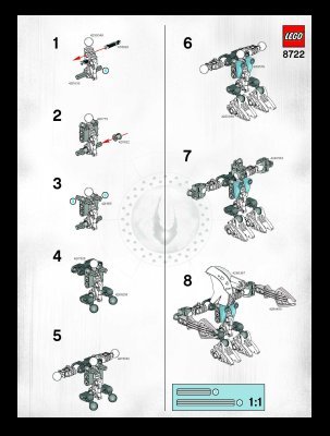 Building Instructions - LEGO - 8722 - Kazi: Page 1