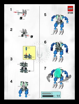 Building Instructions - LEGO - 8726 - Dalu: Page 1