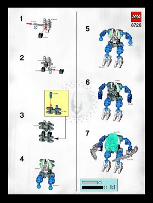 Building Instructions - LEGO - 8726 - Dalu: Page 1