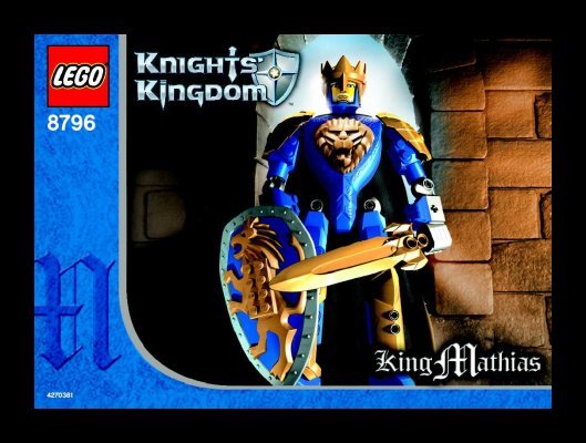 Building Instructions - LEGO - 8796 - King Mathias: Page 1