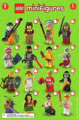 Building Instructions - LEGO - Minifigures - 8803 - LEGO® Minifigures, Series 3: Page 1