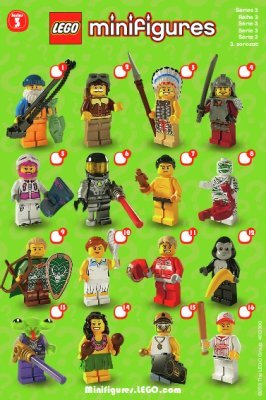 Building Instructions - LEGO - Minifigures - 8803 - LEGO® Minifigures, Series 3: Page 1