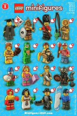 Building Instructions - LEGO - Minifigures - 8805 - LEGO® Minifigures, Series 5: Page 1