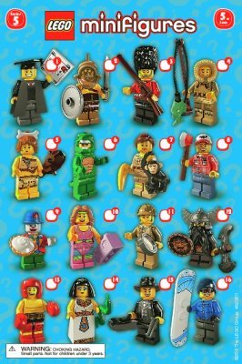 Building Instructions - LEGO - Minifigures - 8805 - LEGO® Minifigures, Series 5: Page 1