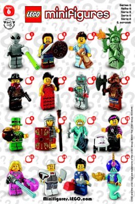 Building Instructions - LEGO - Minifigures - 8827 - LEGO® Minifigures, Series 6: Page 1