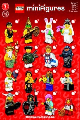 Building Instructions - LEGO - Minifigures - 8831 - LEGO® Minifigures, Series 7: Page 1