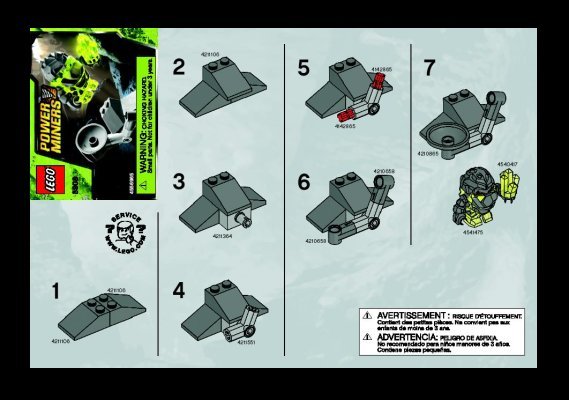 Building Instructions - LEGO - 8908 - Monster Launcher: Page 1