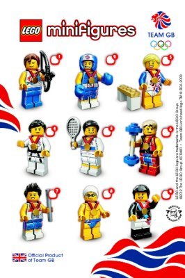 Building Instructions - LEGO - Minifigures - 8909 - Team GB LEGO® Minifigures: Page 1