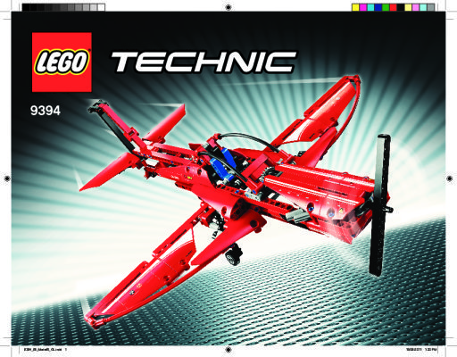 Building Instructions - LEGO - 9394 - Jet Plane: Page 1