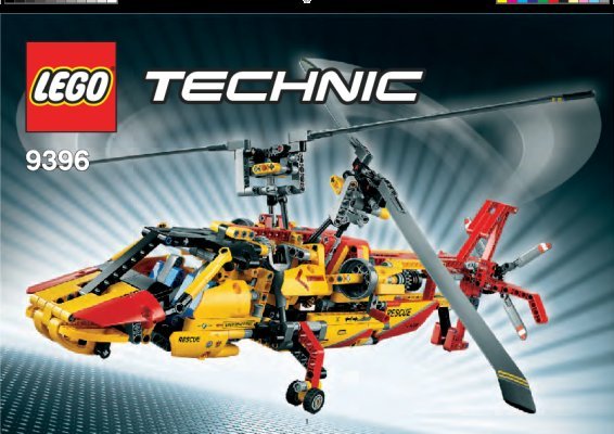 Building Instructions - LEGO - 9396 - Helicopter: Page 1