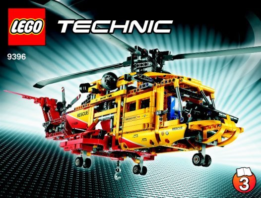 Building Instructions - LEGO - 9396 - Helicopter: Page 1