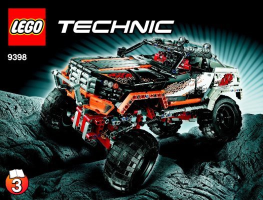 Building Instructions - LEGO - Technic - 9398 - 4X4 Crawler: Page 1