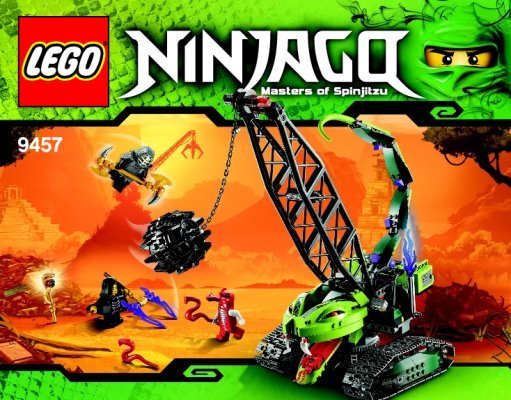 Building Instructions - LEGO - 9457 - Fangpyre Wrecking Ball: Page 1