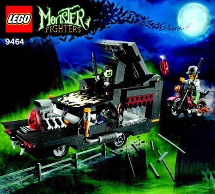 Building Instructions - LEGO - Monster Fighters - 9464 - The Vampyre Hearse: Page 1