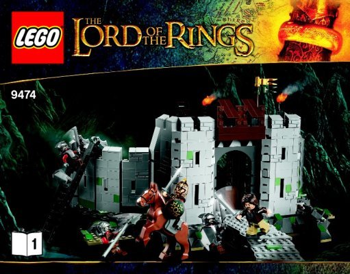 Building Instructions - LEGO - 9474 - The Battle of Helm''s Deep™: Page 1