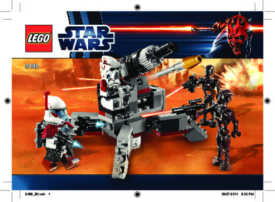 Building Instructions - LEGO - 9488 - Elite Clone Trooper™ & Commando Droid™ B: Page 1