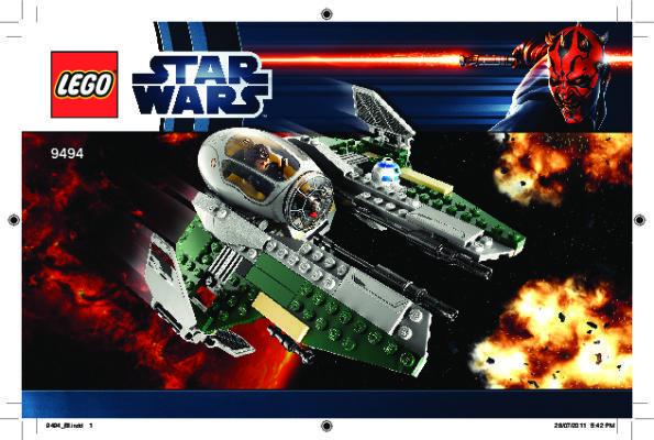 Building Instructions - LEGO - 9494 - Anakin's Jedi Interceptor™: Page 1