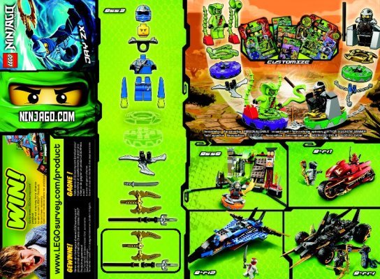 Building Instructions - LEGO - 9553 - Jay ZX: Page 1