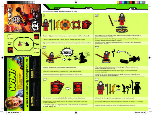 Building Instructions - LEGO - 9558 - Training Set: Page 1