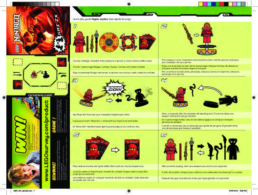 Building Instructions - LEGO - 9561 - Kai ZX: Page 1