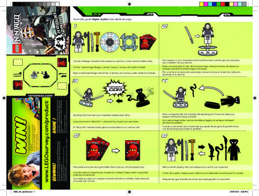 Building Instructions - LEGO - 9563 - Kendo Zane: Page 1