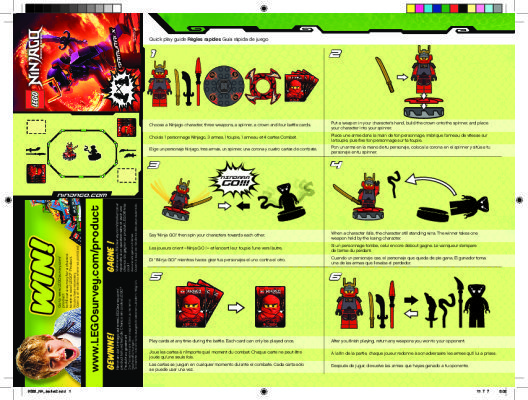 Building Instructions - LEGO - 9566 - Samurai X: Page 1