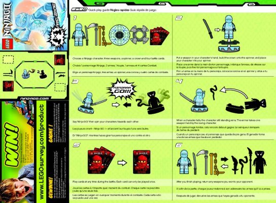 Building Instructions - LEGO - 9590 - NRG Zane: Page 1