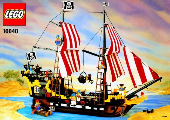 Building Instructions - LEGO - 10040 - Black Sea Barracuda: Page 1