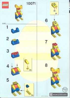 Building Instructions - LEGO - 10071 - Bunny: Page 1