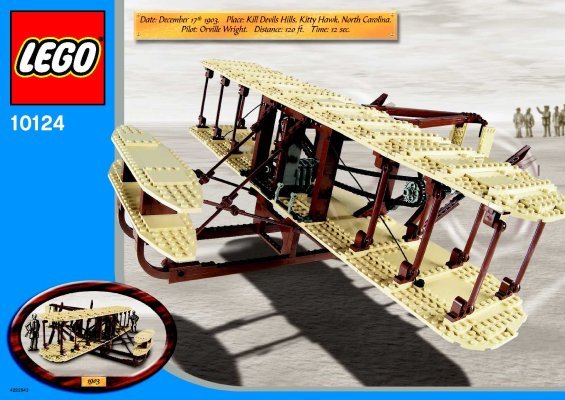 Building Instructions - LEGO - 10124 - Wright Flyer: Page 1