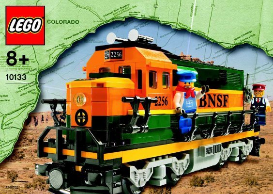 Building Instructions - LEGO - 10133 - Burlington Northern Santa Fe Locomotive: Page 1