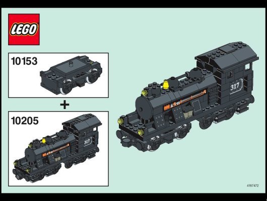 Building Instructions - LEGO - 10153 - 9V Train Motor: Page 1