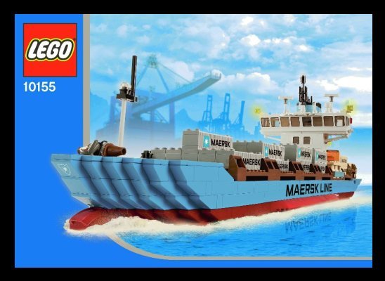 Building Instructions - LEGO - 10155 - Maersk Line Container Ship: Page 1