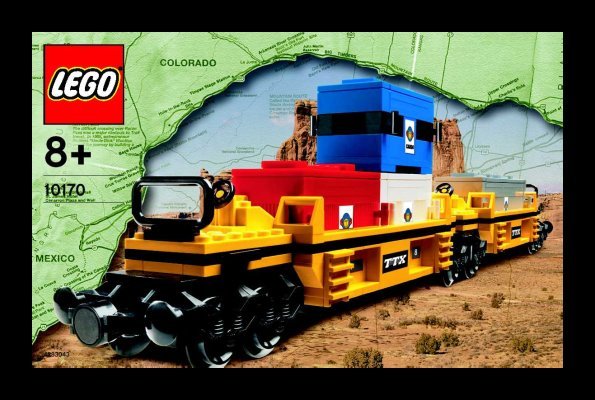 Building Instructions - LEGO - 10170 - TTX Intermodal Double-Stack Car: Page 1