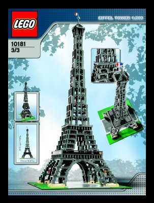 Building Instructions - LEGO - 10181 - The Eiffel Tower 1:300: Page 1