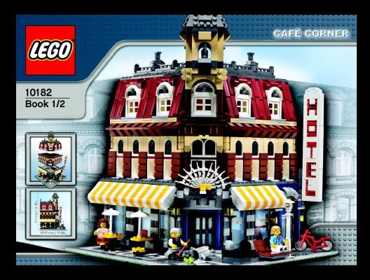 Building Instructions - LEGO - 10182 - Café Corner: Page 1