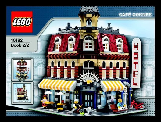 Building Instructions - LEGO - 10182 - Café Corner: Page 1