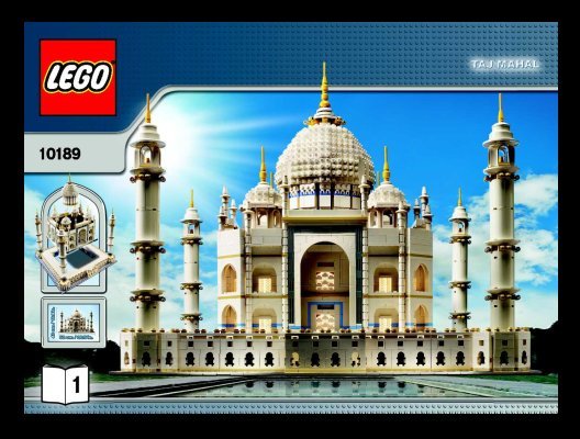 Building Instructions - LEGO - 10189 - Build the breathtaking Taj Mahal!: Page 1