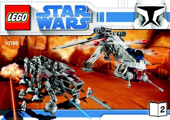 Building Instructions - LEGO - 10195 - Republic Dropship with AT-OT Walker™: Page 1