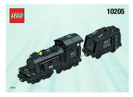 Building Instructions - LEGO - 10205 - LARGE TRAIN ENGINE W/TENDER: Page 1