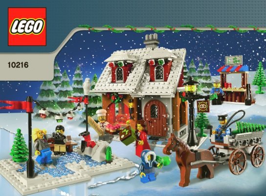 Building Instructions - LEGO - 10216 - Winter Village Bakery: Page 1